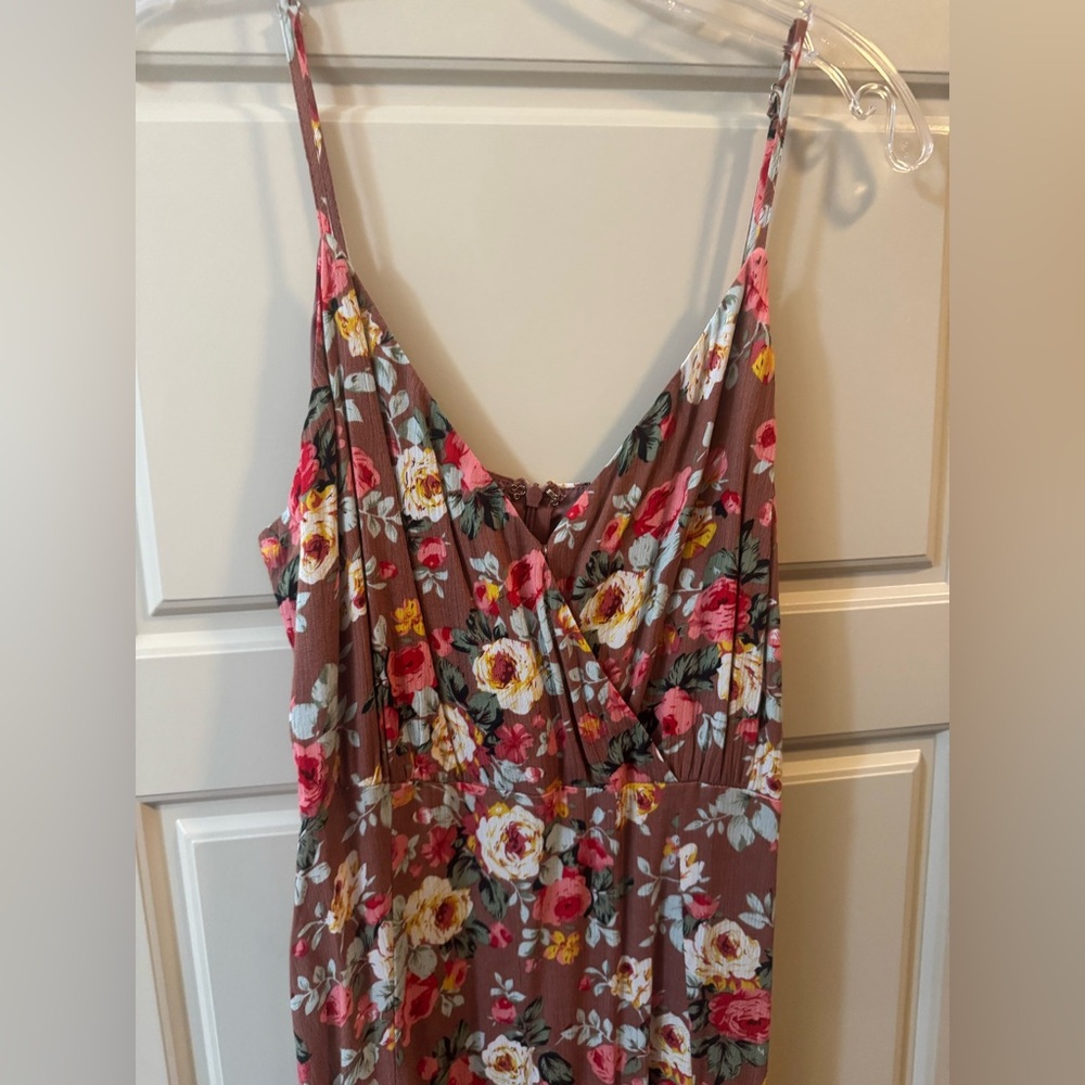 NWT Lulus Everlasting Bliss Blush Floral Print Maxi Dress MEDIUM - Picture 4 of 9